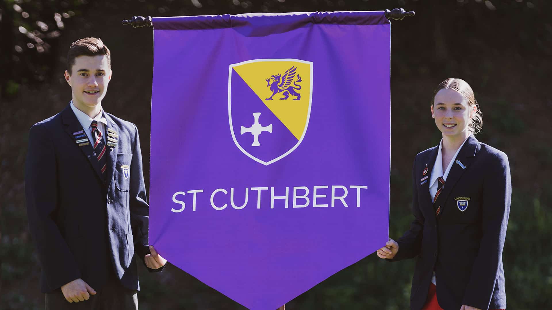 The new St Cuthbert house banner